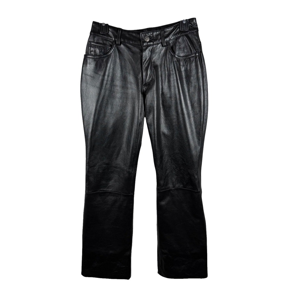 Wilsons Maxima Leather Pants Women's Size 4 Motorcycle Deluxe Classic 28 x 29.5